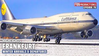 Aviation HIGHLIGHTS: Frankfurt Airport Winter Landings & Take-Off