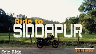 Ride to Siddapur | Solo Ride | Road Explorer