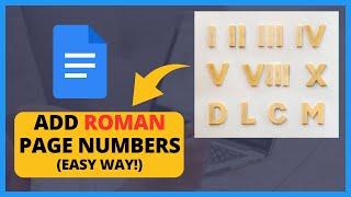 How to Add Roman Page Numbers in Google Docs | Easy Tutorial