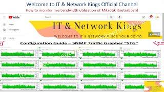 How to monitor live bandwidth utilization of Mikrotik RouterBoard | SNMP Traffic Grapher - STG