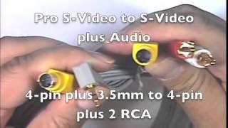 S-Video with 3.5mm to S-Video with two RCA - PRO-424-6