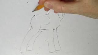 Как нарисовать пони  Принцесса Искорка  draw Princess Sparkle