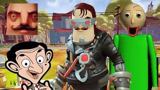 Hello Neighbor - New Secret Neighbor Baldi Joker Terminator Mr Bean History Gameplay Walkthrough