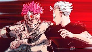 The Ultimate Battle: GOJO(Yuta) vs SUKUNA | JJK 262  Manga Animation #gojo #sukuna