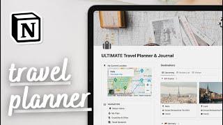 ULTIMATE Travel Planner & Journal | Notion Template Tour (+ AI Features, Google Maps, & more!)