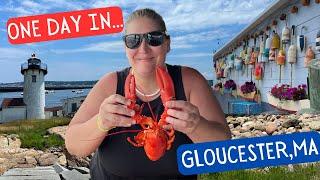 HOW TO SPEND ONE DAY IN GLOUCESTER, MA | BLUE COLLAR LOBSTER CO. HOLY COW ICE CREAM,WICKED TUNA BOAT