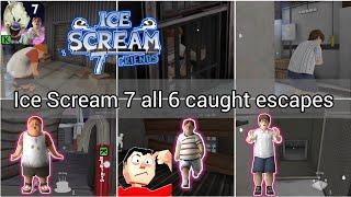 Ice Scream 7 all 6 caught escapes