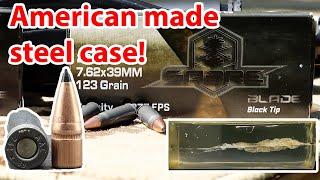 7.62x39mm, 123gr Sabre Blade Black Tip,  America's Ammunition Company (AAC)