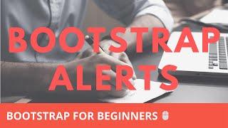 Bootstrap Alerts | Bootstrap 4 Tutorial For Beginners
