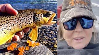 "Viral Brown Trout Lady: Shocking Trout Video Takes Twitter by Storm"