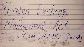 4.1 | Foreign exchange management act,1999 (FEMA) | Features and objectives of fema | fema vs. fera