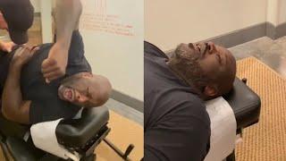 Shaquille O'Neal Chiropractor Session Was Full of Comedy.