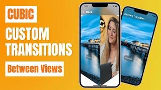 SwiftUI 3.0 Cubic Custom Transitions between Views - Xcode 13 - SwiftUI Tutorials