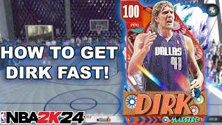 HOW TO GET 100 OVERALL DIRK FAST AND EASY IN NBA 2K24! #nba2k24 #myteam #myteamcommunity