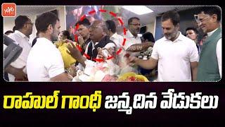 Rahul Gandhi 54rd Birthday Celebration in Delhi | Rahul Gandhi Cake Cutting Video | YOYO TV