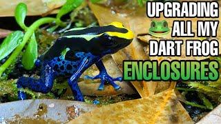 Upgrading ALL of my Poison Dart Frog Vivariums | Exo Terra Frogs & Co