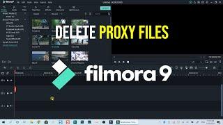How to Delete Proxy Files In Filmora9
