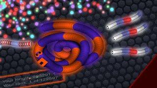 Playing with 300 free slither.io bots June 2016 | Slither.io