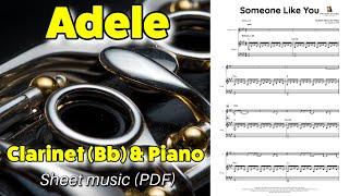 Adele - Someone Like You | Sheet music download | Bb Clarinet & piano arrangement