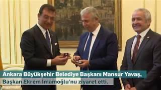 ANKARA BÜYÜKŞEHİR BELEDİYE BAŞKANI MANSUR YAVAŞ'IN İBB ZİYARETİ