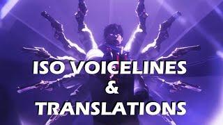 ISO // ALL CHINESE VOICELINES & TRANSLATIONS