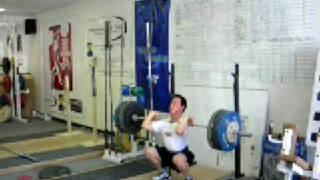 Alex Lee Front Squatting 140 kilo (308 lbs) in Training at Performance One