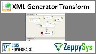 SSIS Xml Generator Transform - Create XML from multiple data sources