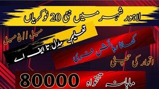 Lahore jobs jobs in Lahore job in Lahore easy jobs in Lahore