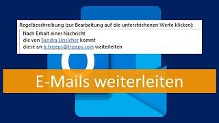 Weiterleitung von E-Mails konfigurieren