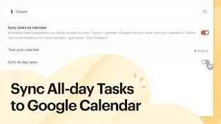 Sync All-day Tasks to Google Calendar