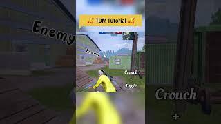 TDM Tutorial ( Jiggle + Crouch ) Tips And Tricks  #shorts #pubgmobile #bgmi #tipsandtricks