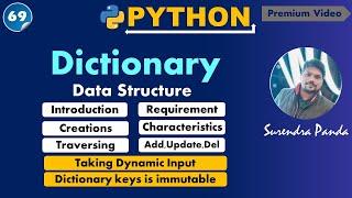 ‍️ Dictionary Data Structure in Python | Python By Surendra