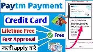 paytm credit card 2023 | paytm credit card apply online | lifetime free credit card