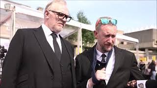 alex horne greg davies baftas 2023 red carpet dance