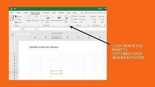 How to add letterhead in excel