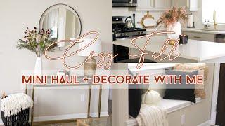 FALL HAUL + DECORATE WITH ME 2021! | COZY FALL HOME TOUR | SIMPLE/MINIMAL FALL DECOR IDEAS 