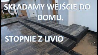 Stopnie z LIVIO. Składamy wejście, ganek. ‍️ #brukarzbydgoszcz #paving #taras #ogrody