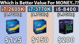 i5 8400 vs i7 2600K vs i7 3770K | New Games Benchmarks