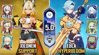 C0 Xilonen Support & C0 Eula Hyperbloom Team | Spiral Abyss 5.0 Floor 12 | Genshin Impact