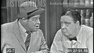 Jackie Gleason & Frank Fontaine as  JOE THE BARTENDER and CRAZY GUGGENHEIM