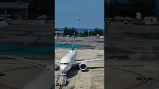 Boeing 767-300er Uzbekistan Airways  taxi in Phuket  HKT. Boeing  737max Singapore taxi in HKT.