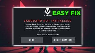 How To Fix Valorant Error Code 57 | Vanguard Not Initialized