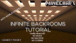 How to make INFINITE Backrooms in Minecraft [Vanilla Tutorial]