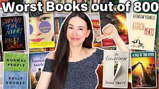 I've read 800 books on Booktube, here are the worst ones (with reviews!)