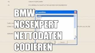 BMW NCSExpert Nettodaten codieren