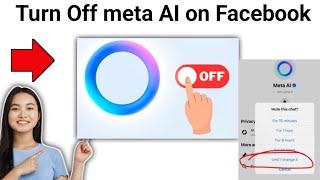 How to Turn Off meta AI on Facebook (Best Method)