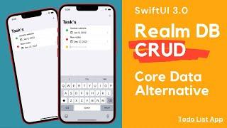 SwiftUI Alternative to Core Data - Realm Database - Todo List - CRUD Operations - @FocusState -Xcode