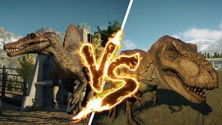 Jurassic World Evolution 2 | Spinosaurus vs. Tyrannosaurus Rex