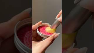 ASMR / Cleaning Makeup Brushes!  #shorts