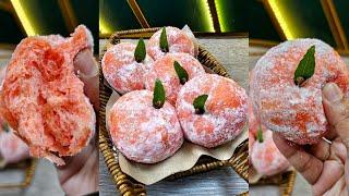 DONUT PEACH VIRAL GEBU LEMBUT SAMPAI ESOK!!! | Fluffy Doughnuts Recipe